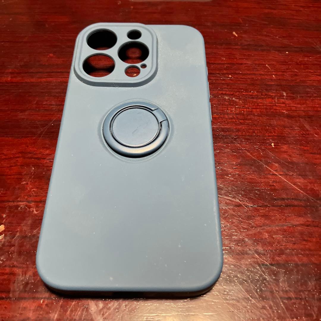 iPhone 15 Pro ブルーチタニウム 本体　iFace ケース付き