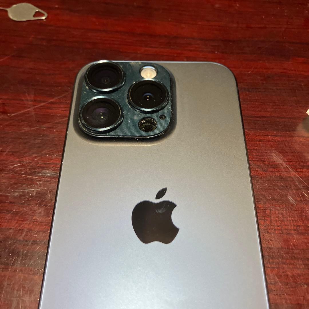 iPhone 15 Pro ブルーチタニウム 本体　iFace ケース付き