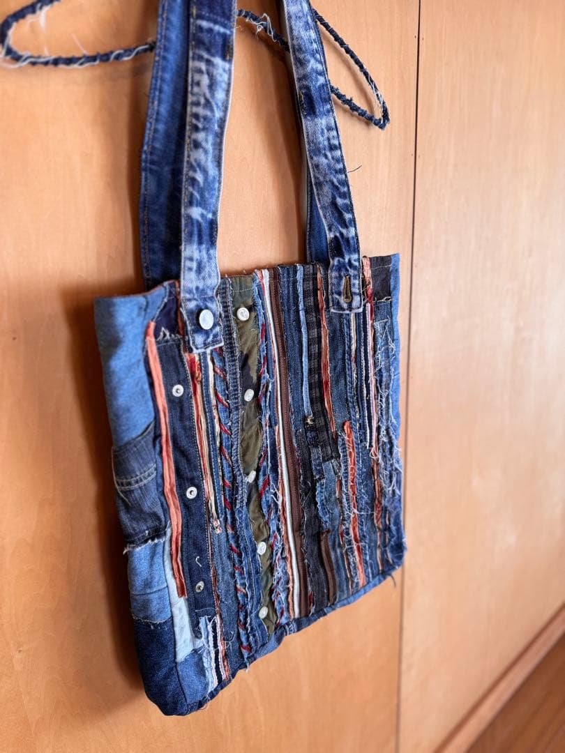 ●本日限定早割価格●SAYOCAFE、デニム再構築のオリジナルバッグ