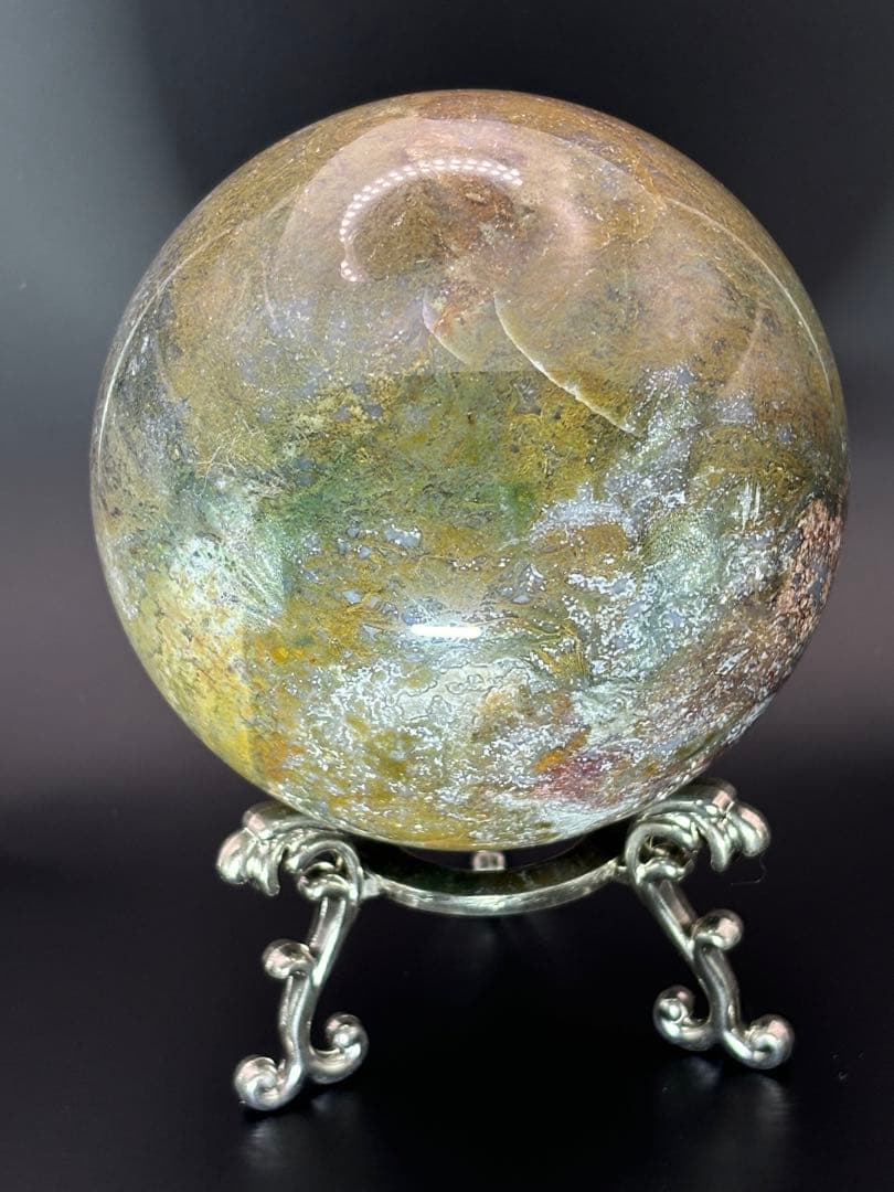 モスアゲート＊9.1cm大玉スフィア＊パワーストーン天然石