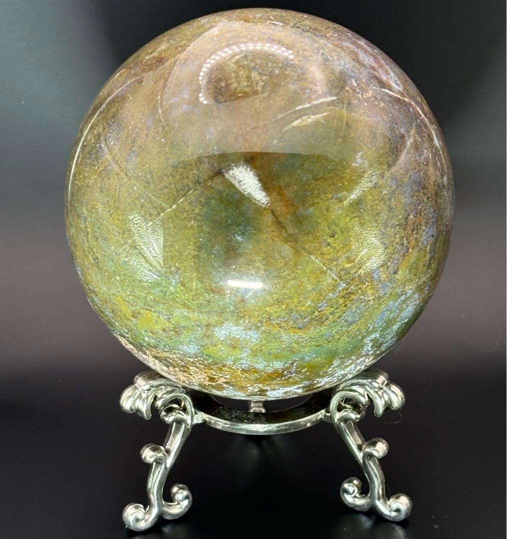 モスアゲート＊9.1cm大玉スフィア＊パワーストーン天然石