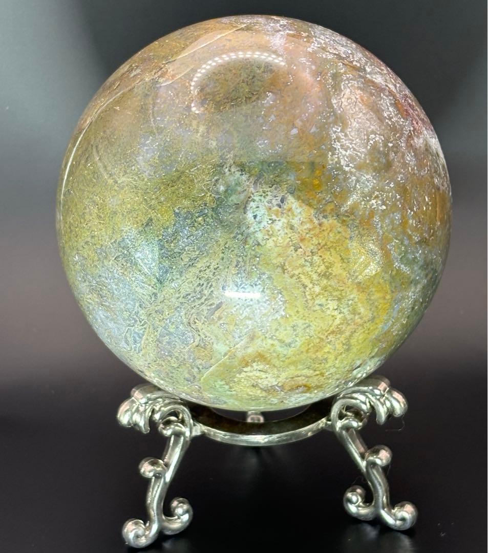 モスアゲート＊9.1cm大玉スフィア＊パワーストーン天然石
