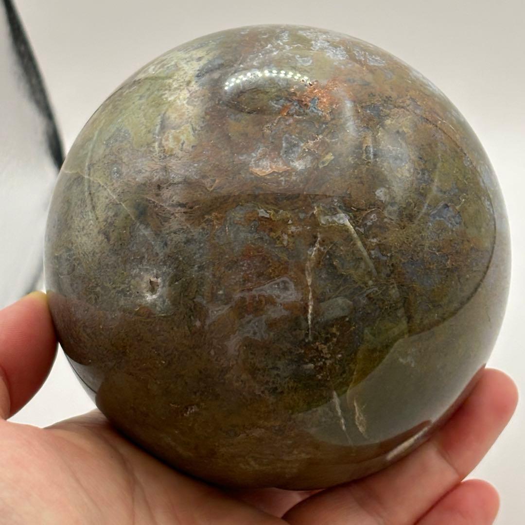 モスアゲート＊9.1cm大玉スフィア＊パワーストーン天然石