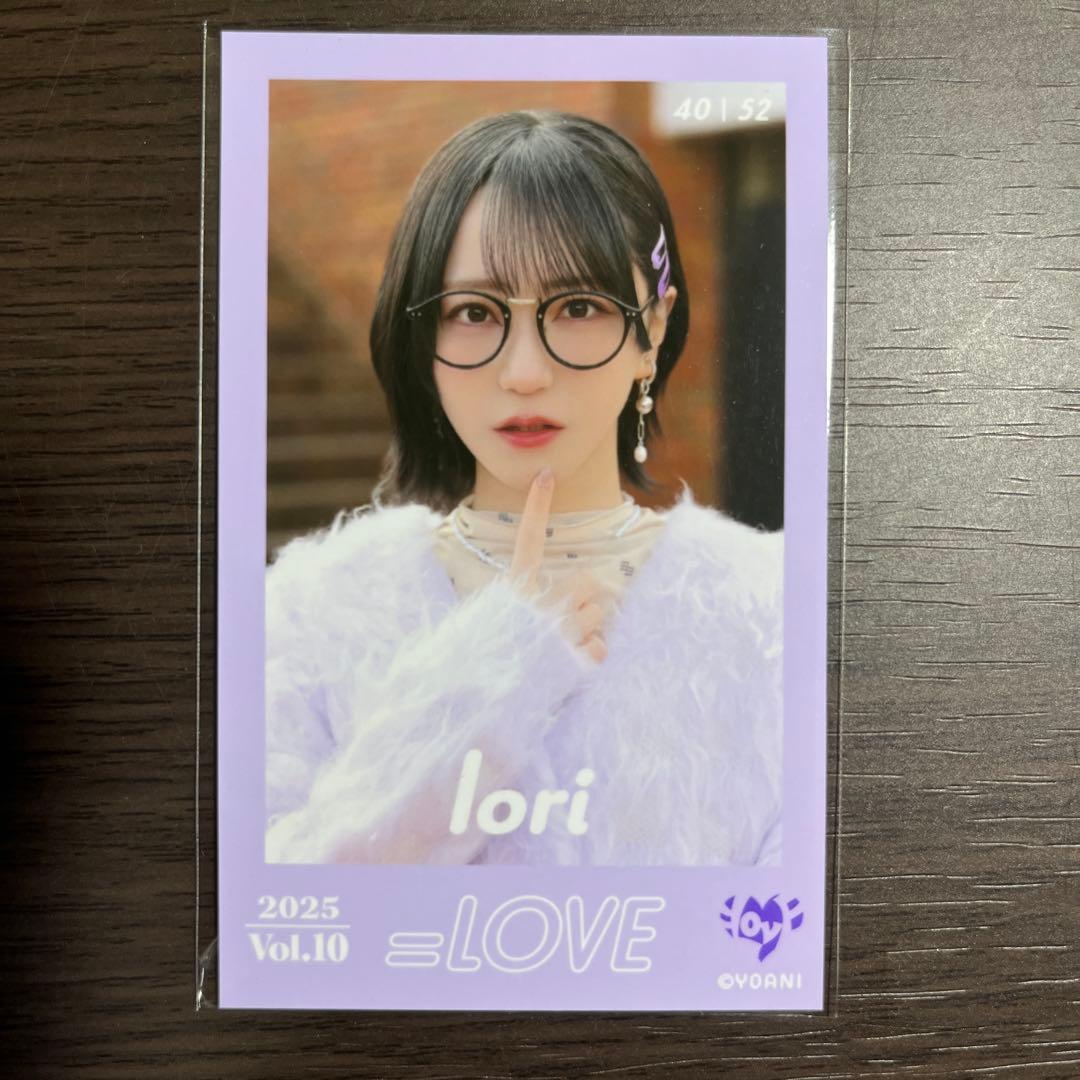 = LOVE イコラブ 野口衣織 ミニフォト 超特急逃走中 ラッフルくじチェキ風