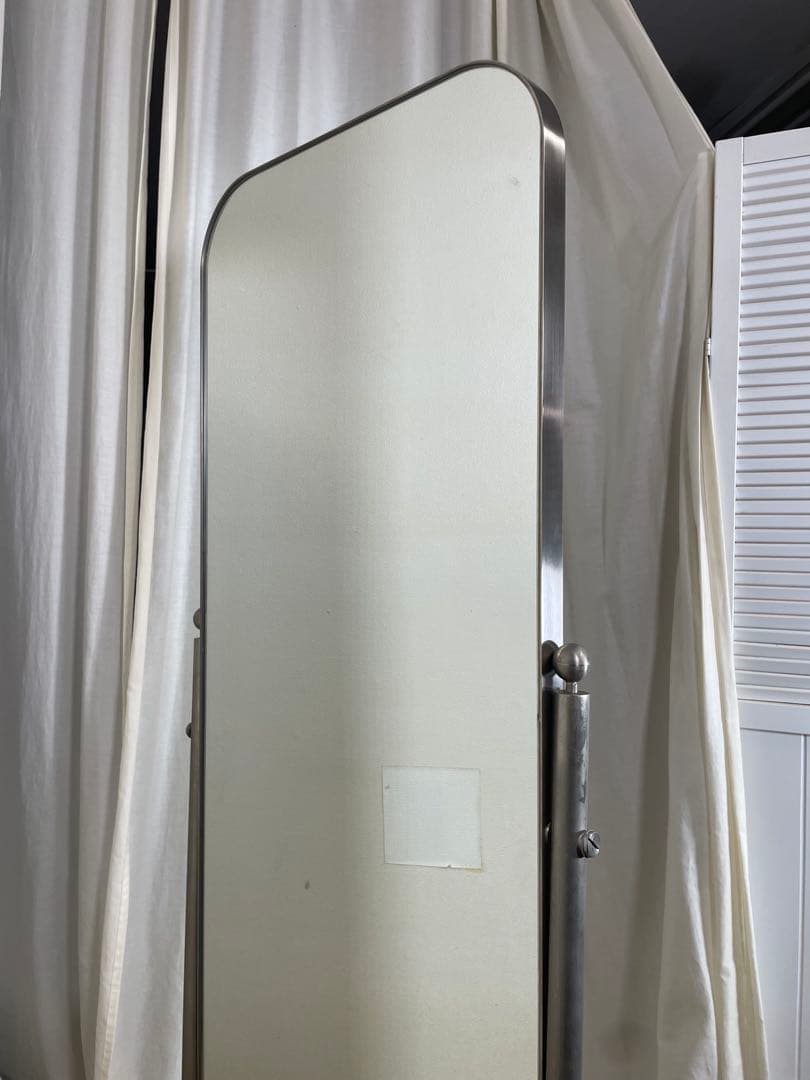 インダストリアル スタンドミラー ポストモダン 全身鏡 姿見 什器 アイアン 1