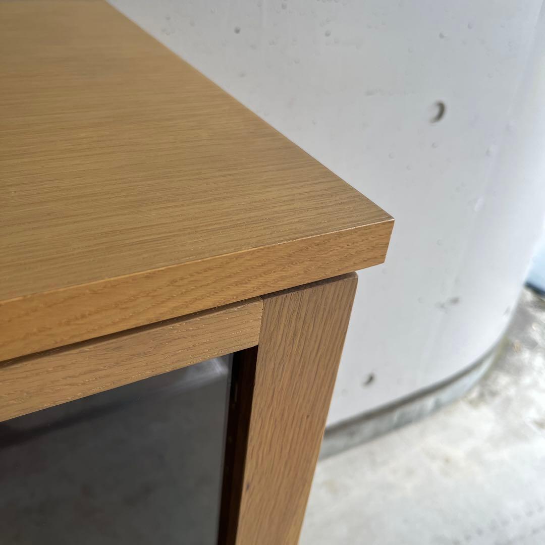 るる★無印 オーク材キャビネット・ガラス扉