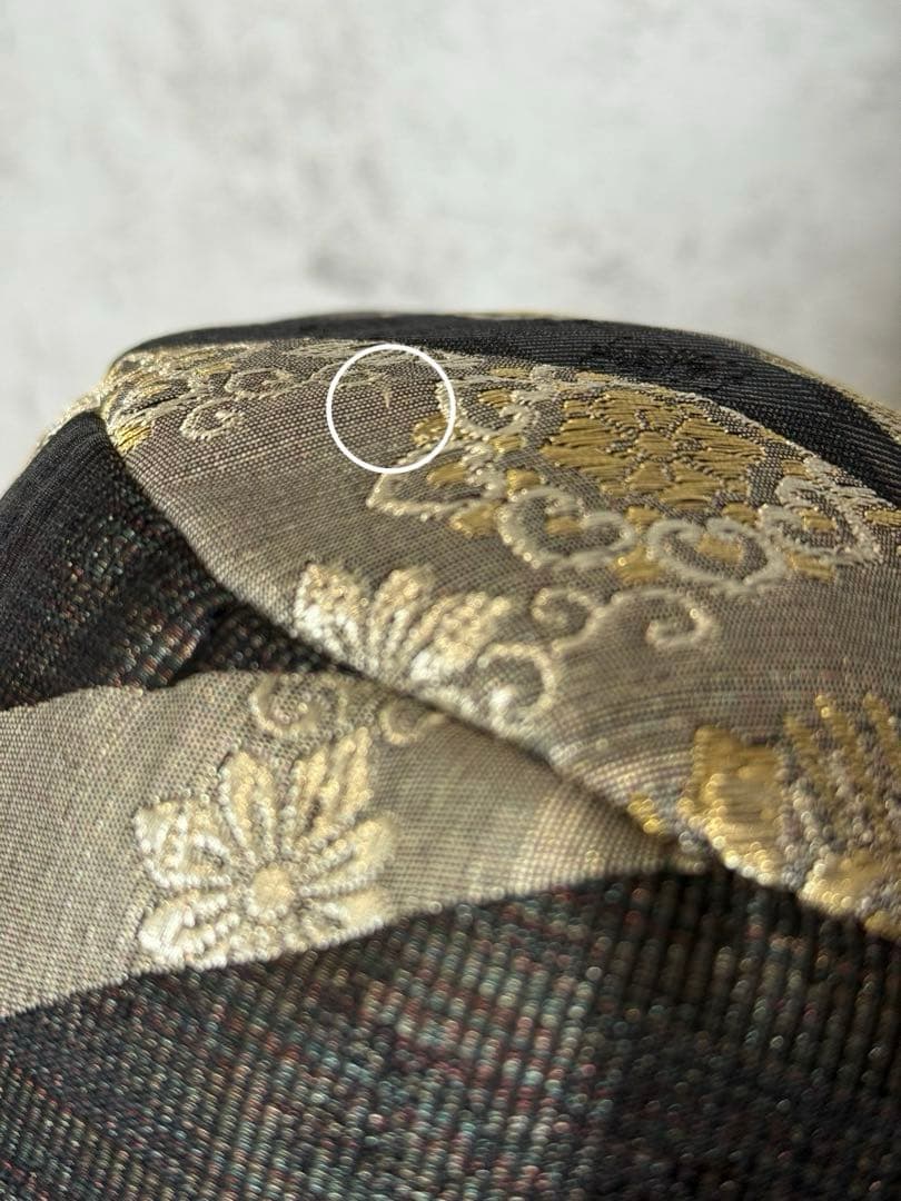 帯 リメイク 帽子 1点物 ハット