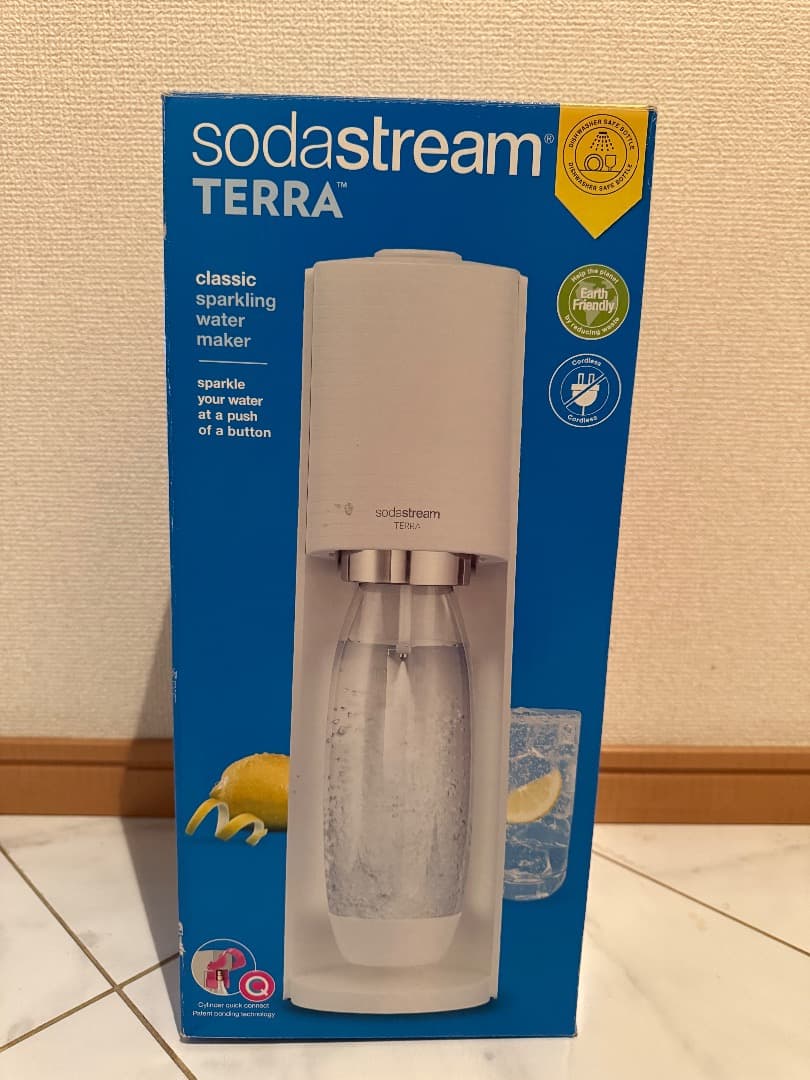 ソーダストリーム　TERRA 炭酸水メーカー 60Lガスシリンダー付き