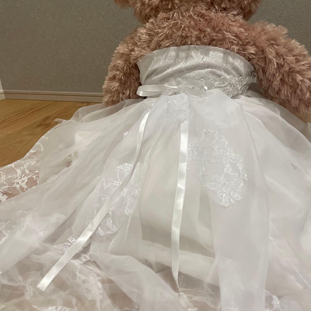 ウェディングドレスとタキシードのダッフィー、シェリーメイのぬいぐるみ
