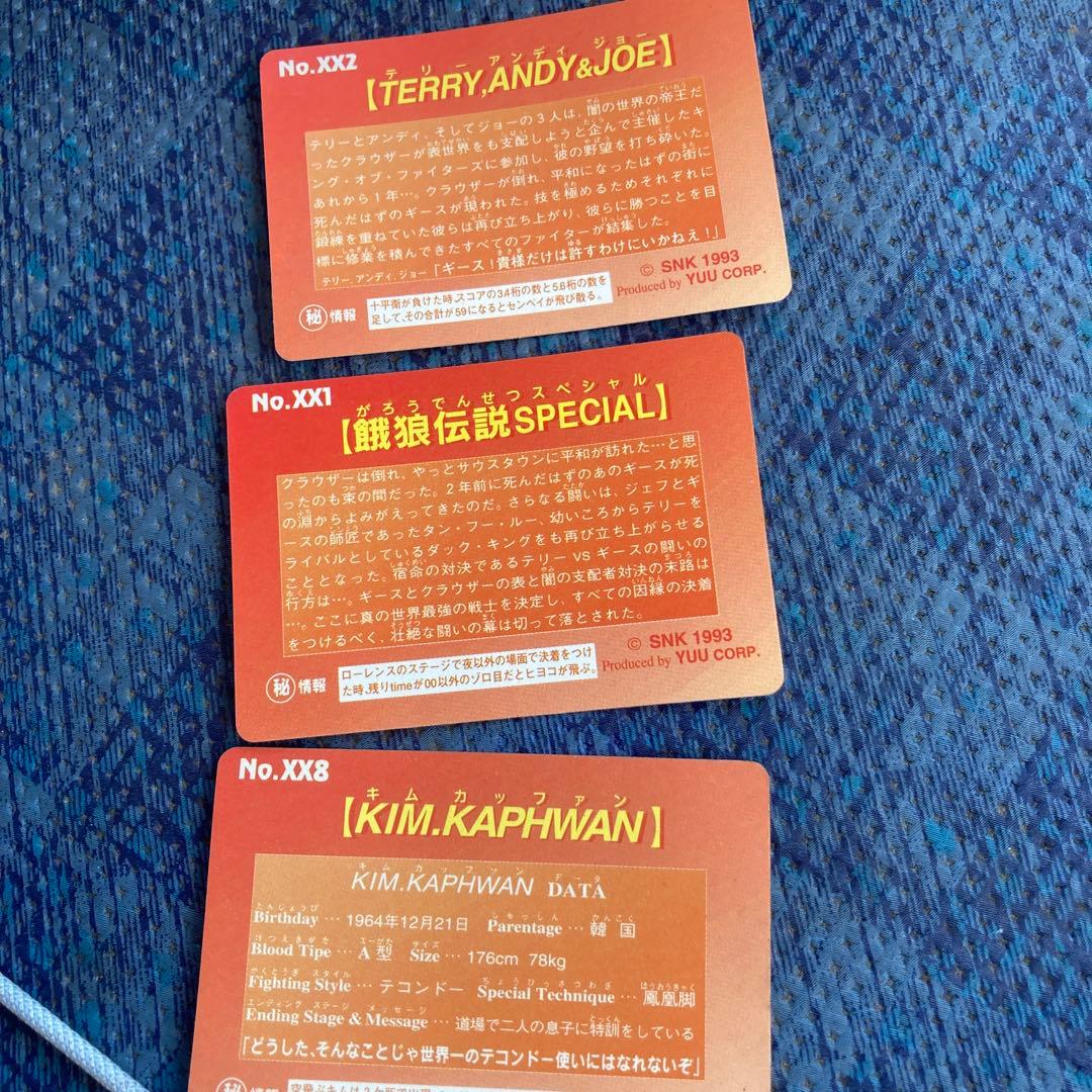 餓狼伝説ホロカード　３枚