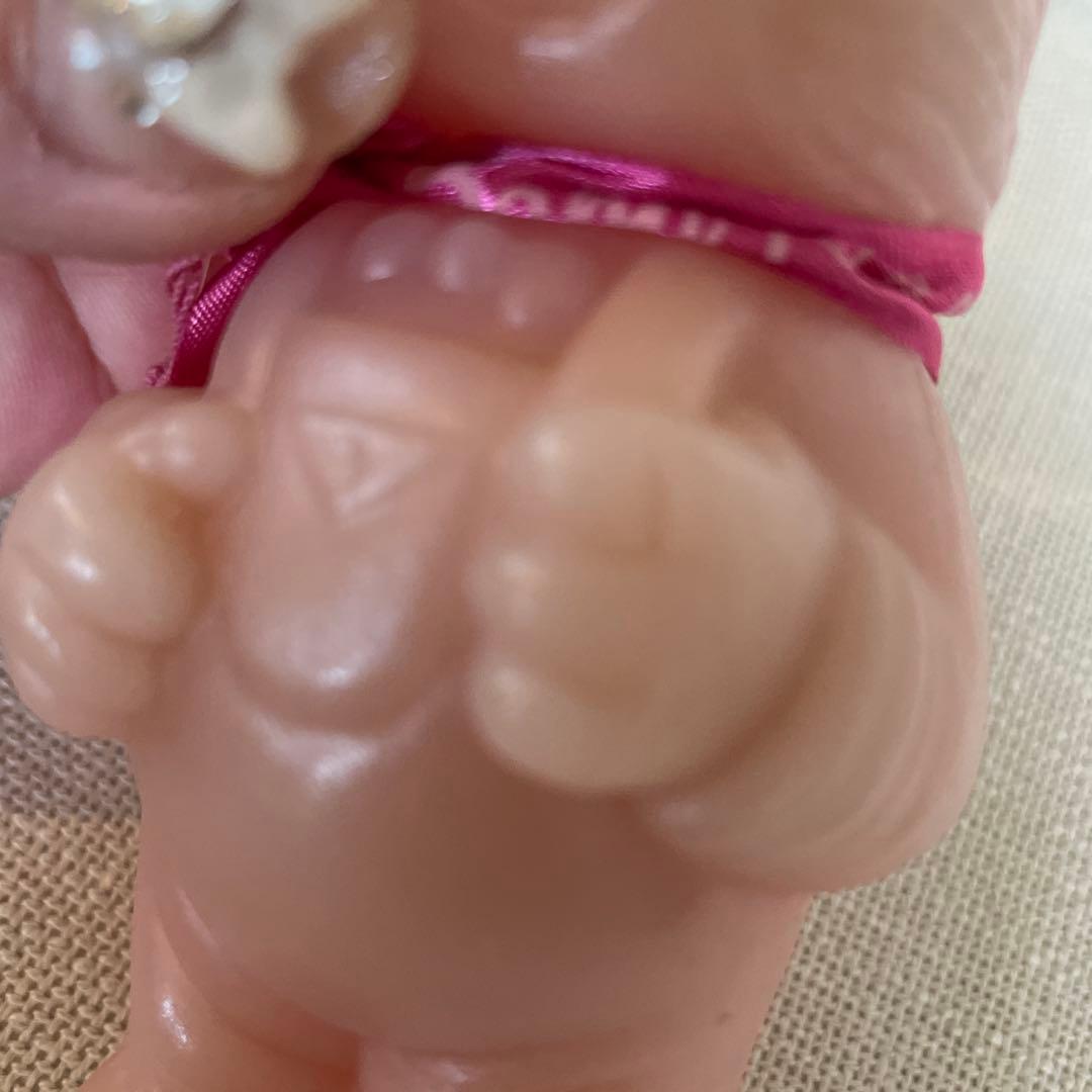 ベイビーリボン　うさぎ柄キャンドル