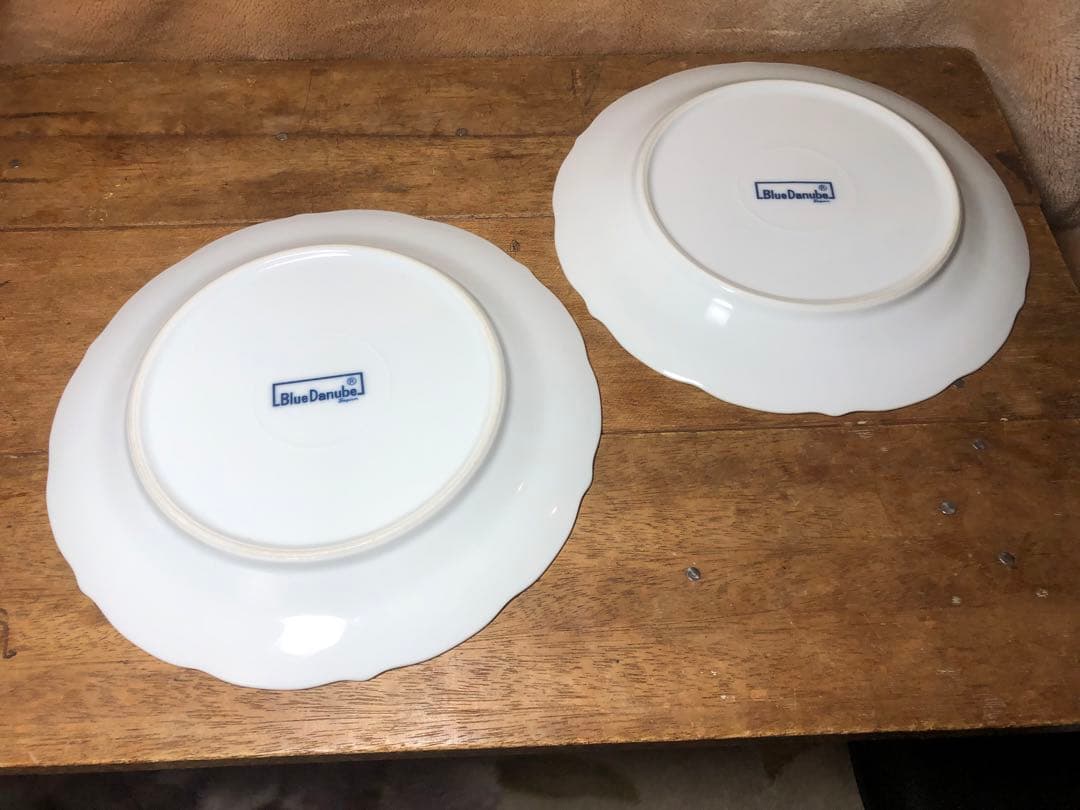 値下げ◆Blue Danube　ブルーダニューブ　花柄皿　大中小6枚セット難あり