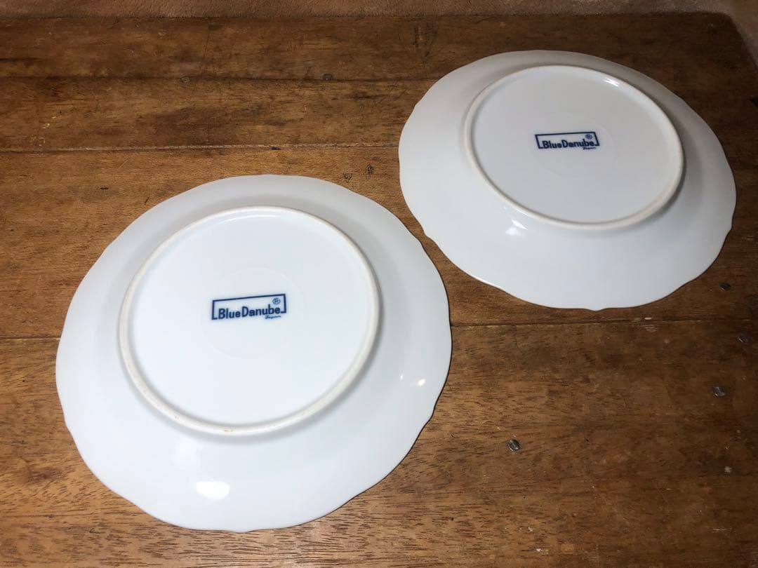 値下げ◆Blue Danube　ブルーダニューブ　花柄皿　大中小6枚セット難あり