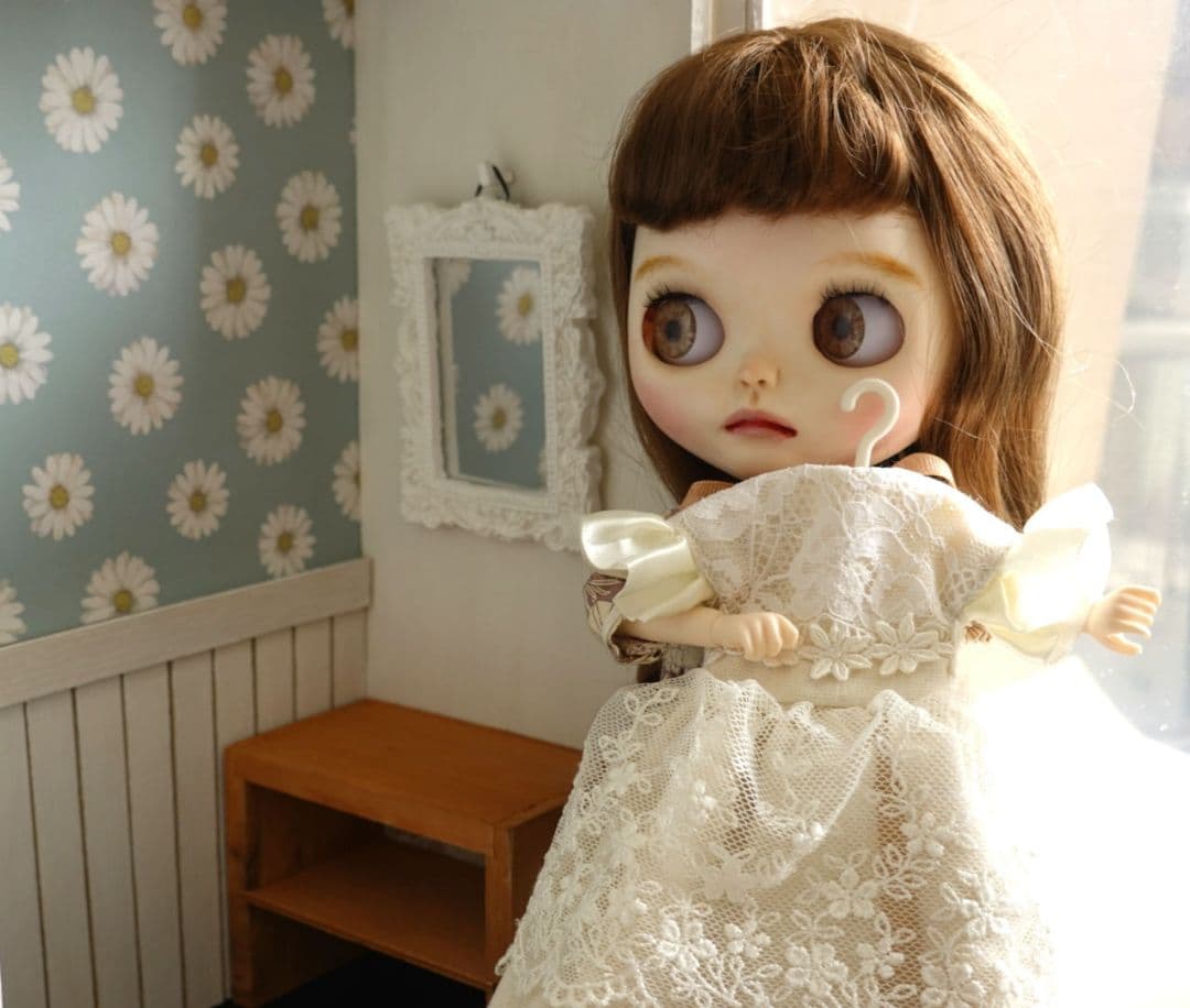 ブライス リカちゃん カスタムアイシードールドールハウス 背景ボード No.6