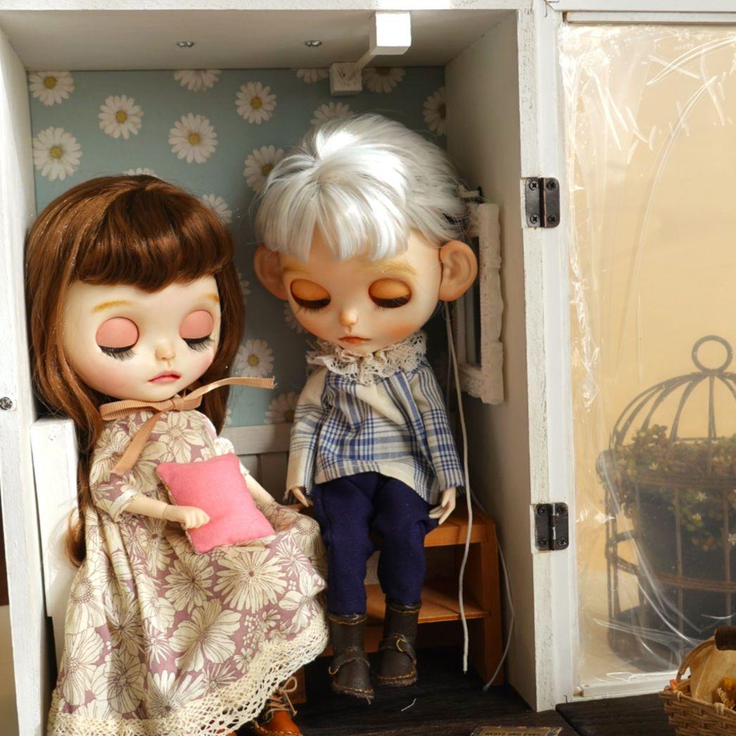 ブライス リカちゃん カスタムアイシードールドールハウス 背景ボード No.6