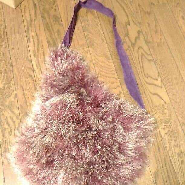 フランスで購入　シープファー　バック