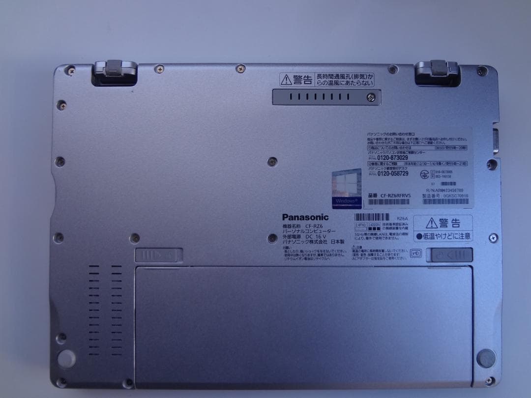 Let's note CF-RZ6 10インチ 高解像度 SSD128 MEM8