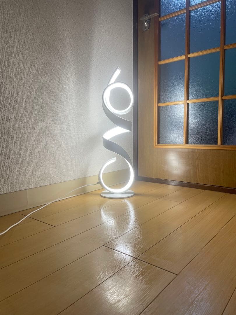 ２点セット　LED デザイン照明 スパイラルライト 間接照明 モダン インテリア