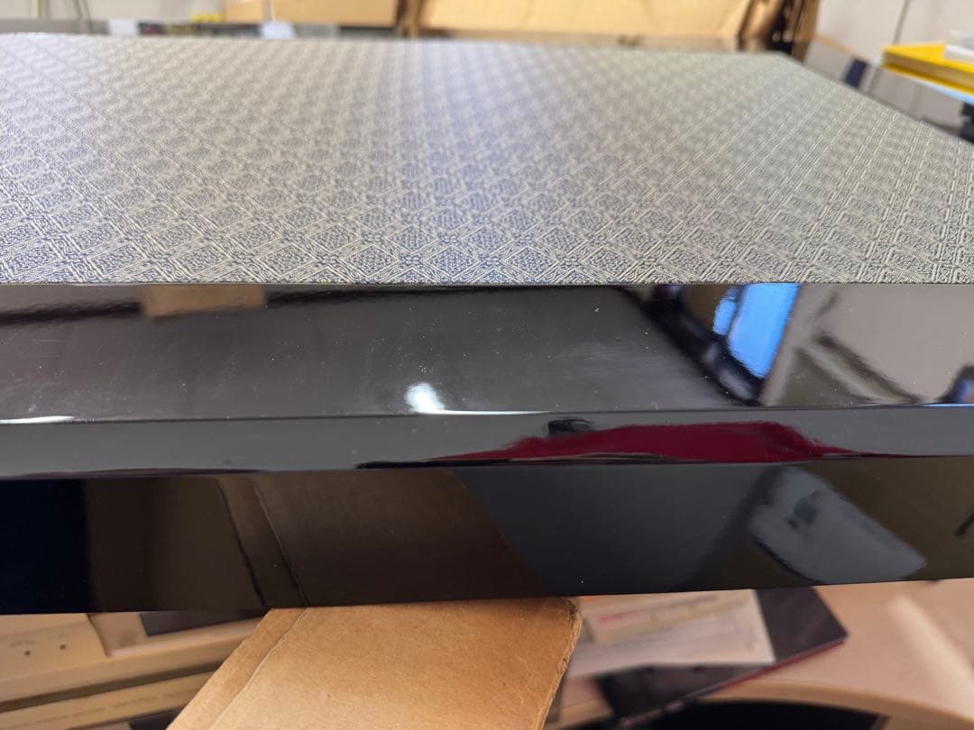 東玉　黒塗り御飾り台 お雛様 飾り台　37号　三つ折り屏風　16号