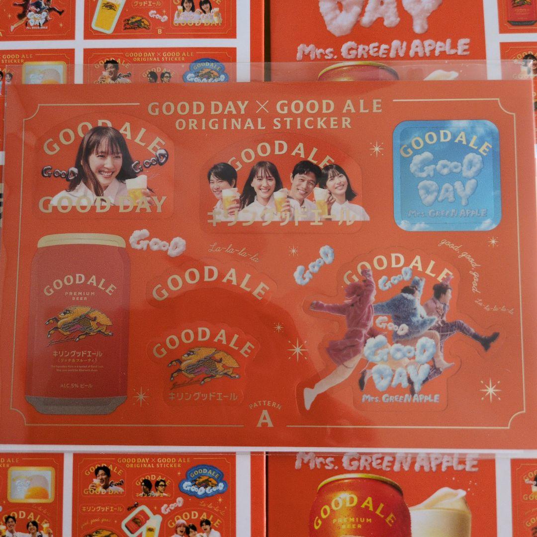 キリン GOOD DAY x GOOD ALE ステッカー 全4種セット