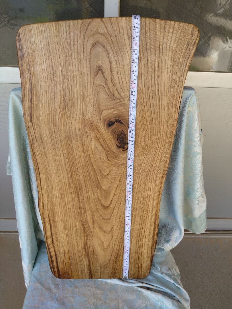栗のベンチ用板　りゅう❕栗の耳付き天板厚さ約45㎜の迫力満点、木目が綺麗