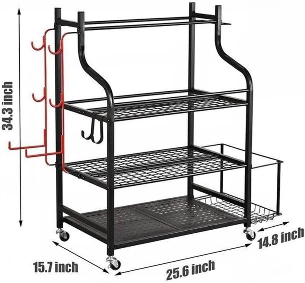 YTCYKJ ホームジム収納ラック ヨガマット収納ラック 3段 大容量 サイド収