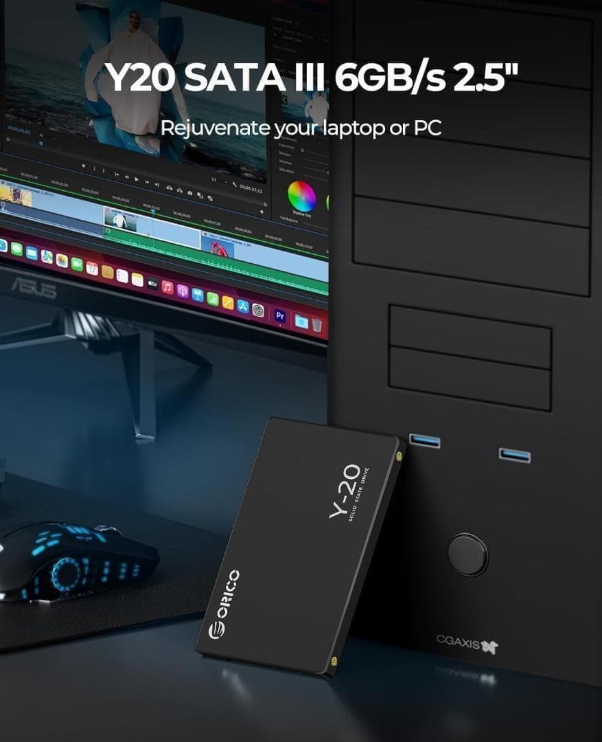 ORICO Y20 4TB 内蔵型SSD 2.5インチ 7mm ジャンク品