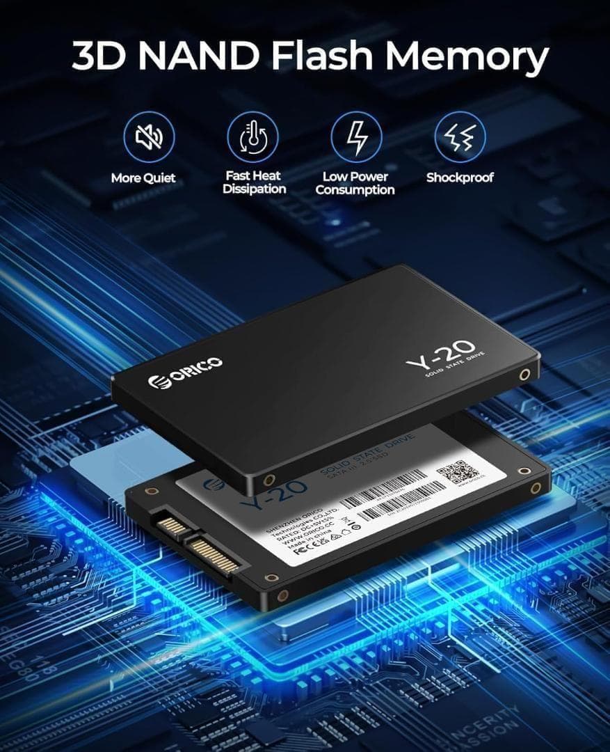 ORICO Y20 4TB 内蔵型SSD 2.5インチ 7mm ジャンク品