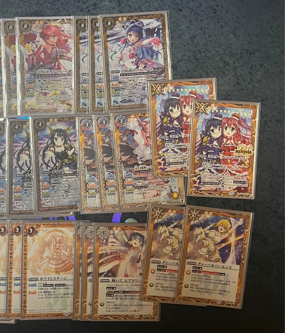 バトスピ　シャイニーハーツ軸フルール姉妹デッキ！差し替え&スリーブ付き！