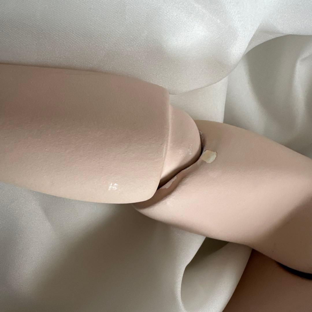 ビスクドール　ウィッグ付き　ドレス一式は付きません着用例