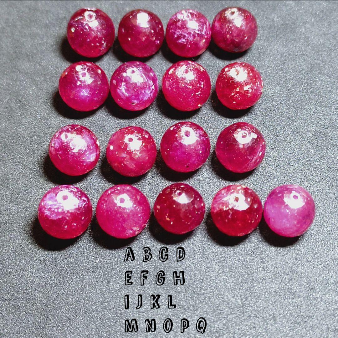 ★大粒！クリアルビーカット 12ミリ珠ビーズG(SA~SA+)