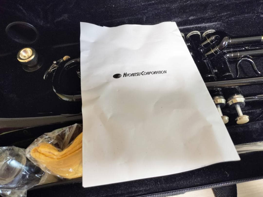 ☆美品！　soleil トランペット　ブラック　説明書　ケース　付属品あり