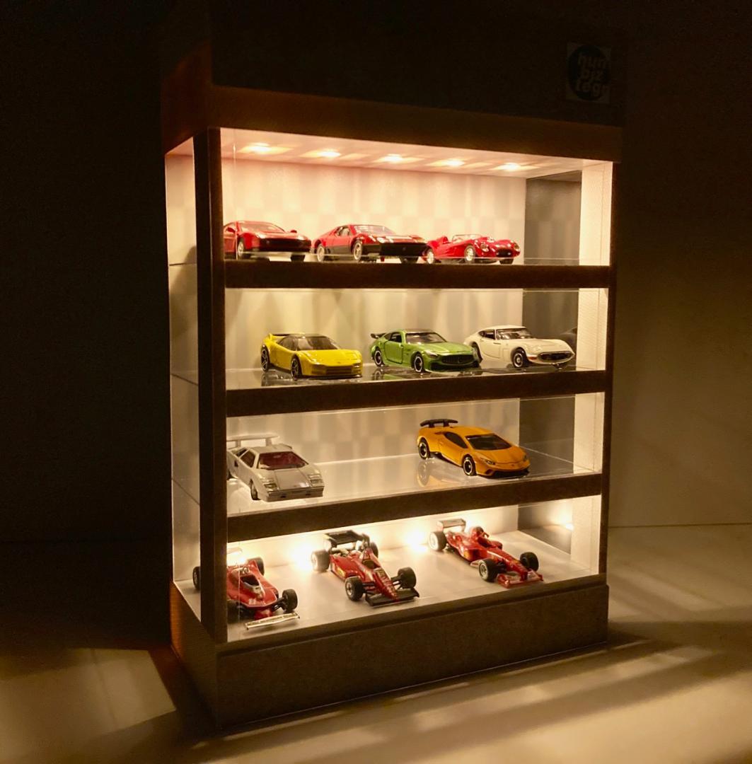 1/64展示20台可・WH＆CG・4層式ディスプレーBOX / ネオジオラマ