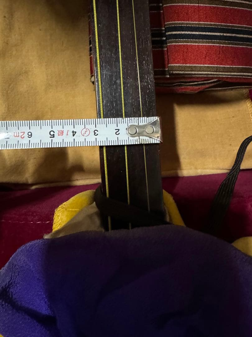 和楽器 三味線 弦楽器 鼈甲撥 天然素材 金細 綾杉胴 金具k9