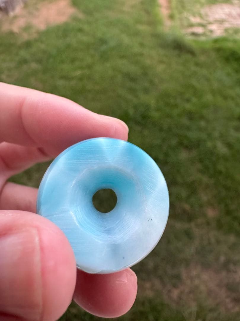 ラリマーくりぬきリング 約14号