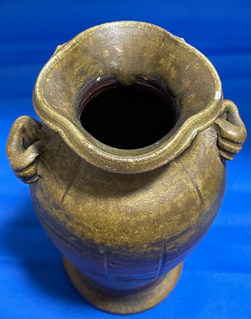 ★備前焼　作家　藤原陶臣　花入★