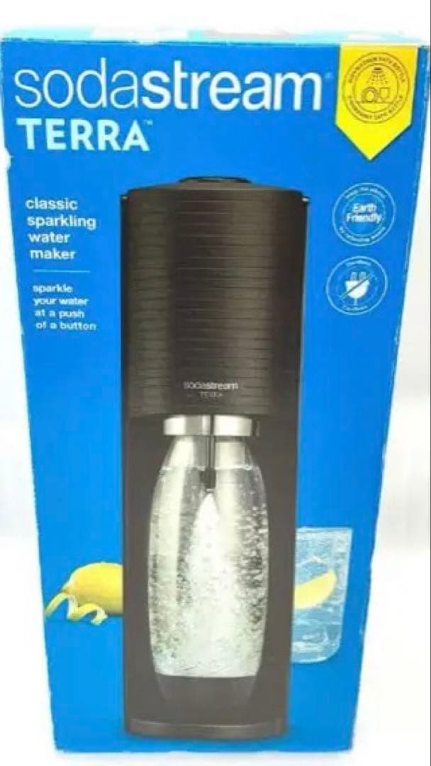 sodastream TERRA 炭酸水メーカー 黒 ボトル１本と説明書付き