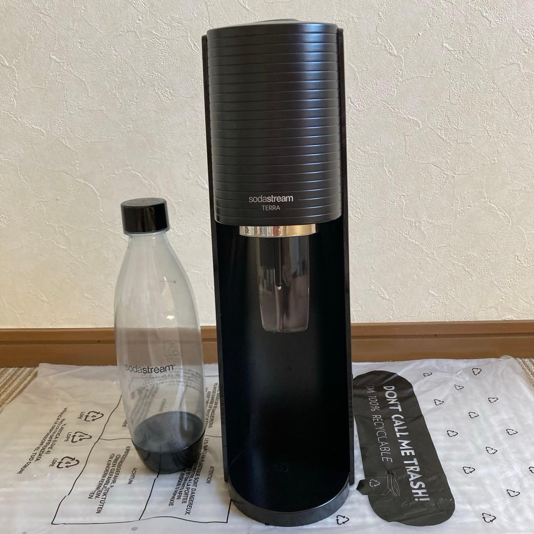sodastream TERRA 炭酸水メーカー 黒 ボトル１本と説明書付き