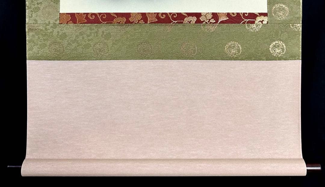 黄金龍王之図 山本晃雲 絹本 金泥 共箱 タトウ