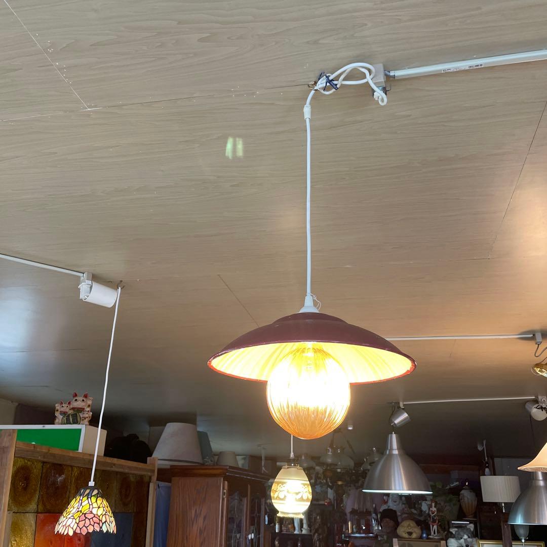 ‼︎ お値下げ‼︎ アンティークシェード・天井吊り下げランプ