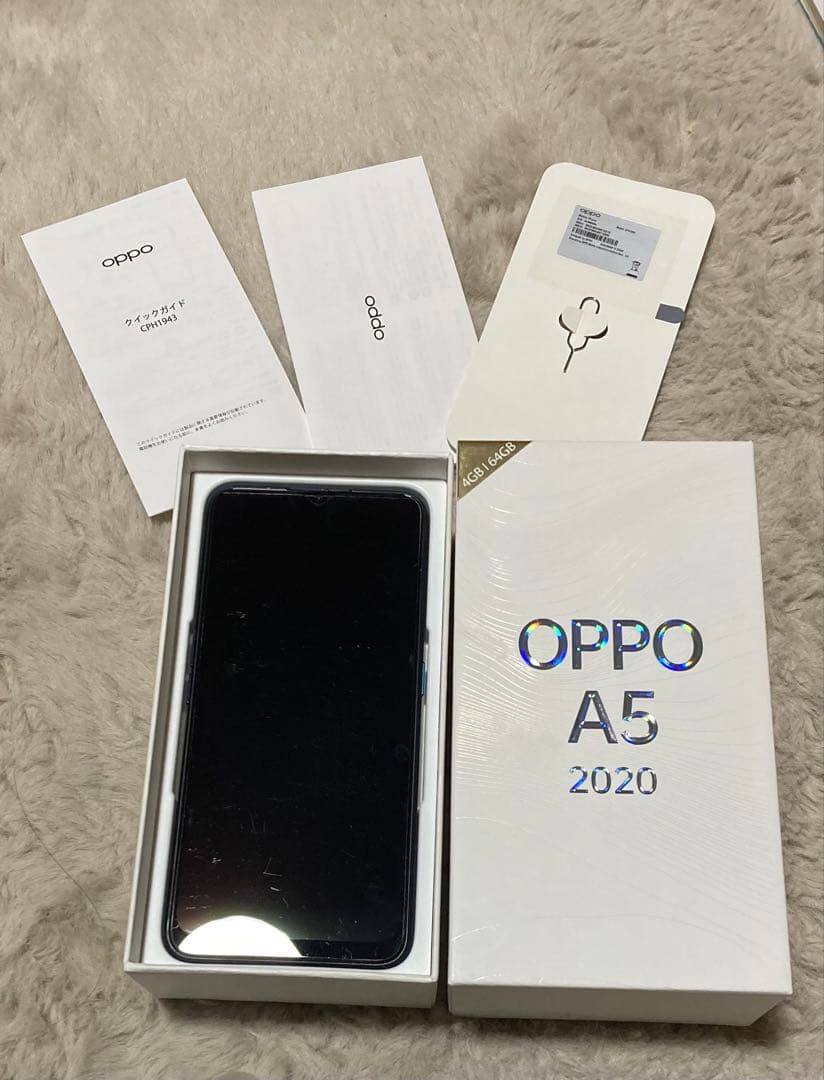 OPPO A5 2020 SIMフリー 64GB 付属品あり／動作確認済み