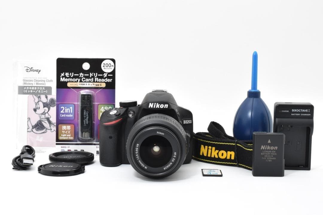 極美品✨ショット数僅少3902枚✨Nikon D3200 スマホ転送セット