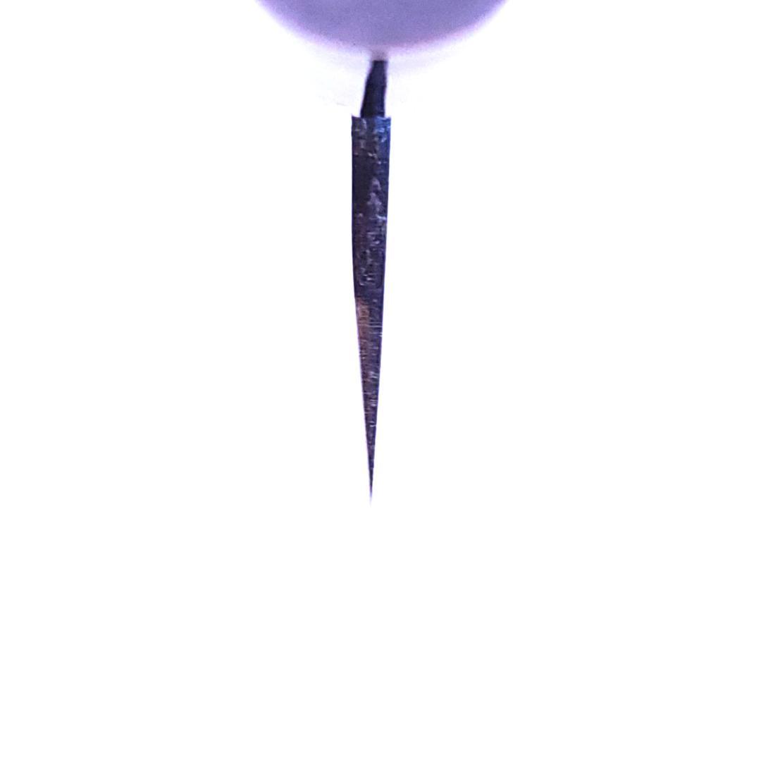 青紙２号 黒打 小三徳包丁（アジ切） 120㎜ G1451 焼柄 日本製 月光作