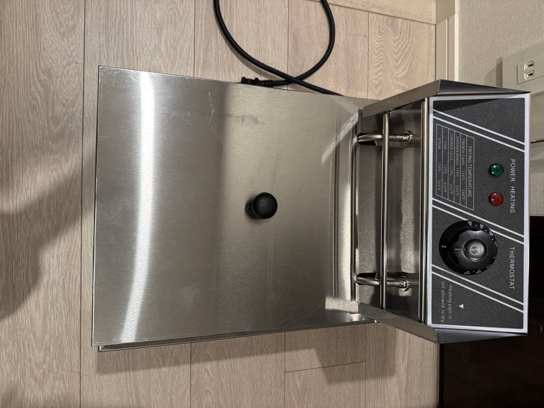 電気フライヤー 卓上フライヤー 揚げ物器 ミニフライヤー 温度調節 6L 揚げ物