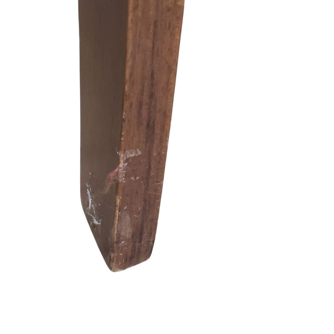 北欧 モダン ハイバックチェア 木製 椅子 ダークグレー座面 ヴィンテージ ①