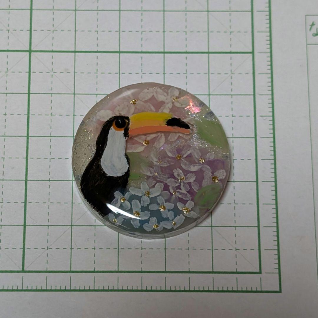 ゆきめい様　6.3 オニオオハシ　レジンヘアゴム　アジサイ