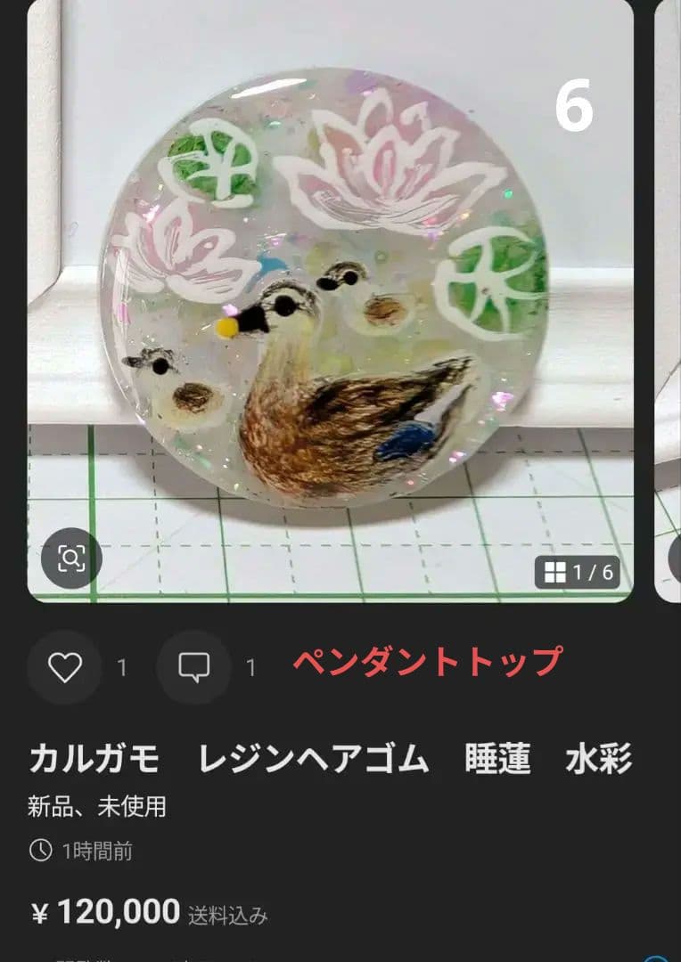 ゆきめい様　6.3 オニオオハシ　レジンヘアゴム　アジサイ