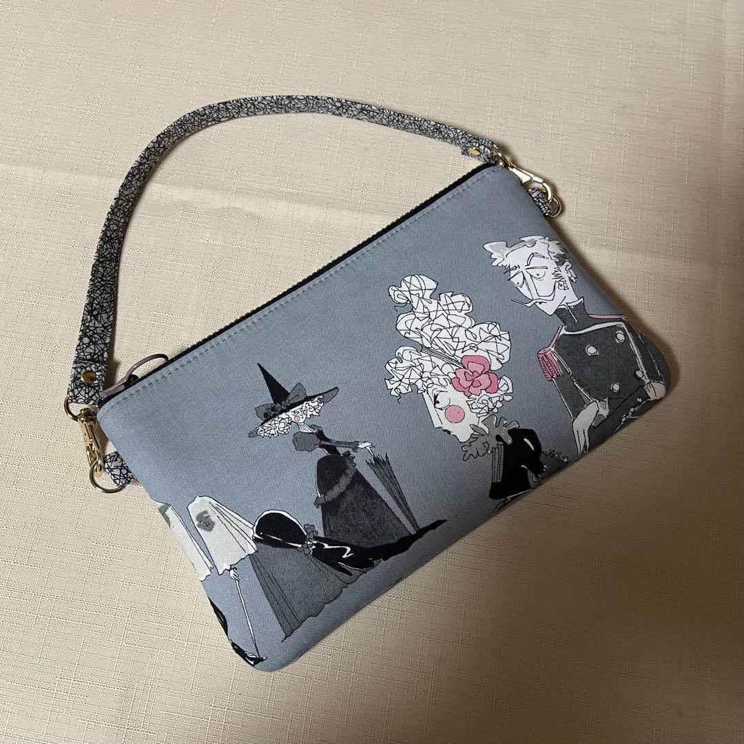 ♡20㎝ファスナー多目的ポーチ♡ハンドメイド　アレキサンダーヘンリー