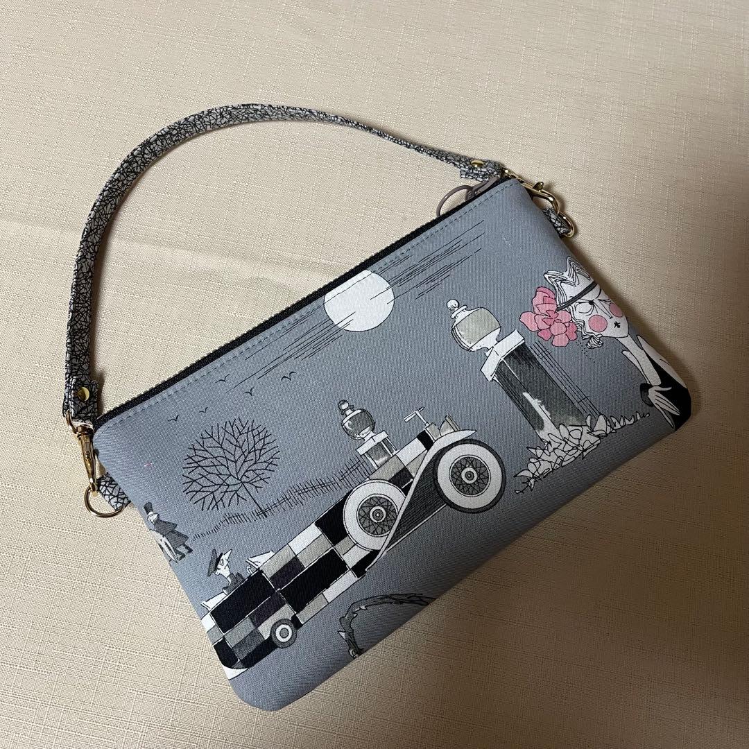 ♡20㎝ファスナー多目的ポーチ♡ハンドメイド　アレキサンダーヘンリー