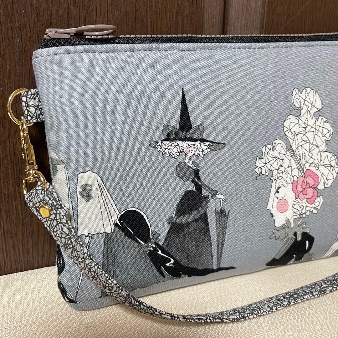 ♡20㎝ファスナー多目的ポーチ♡ハンドメイド　アレキサンダーヘンリー